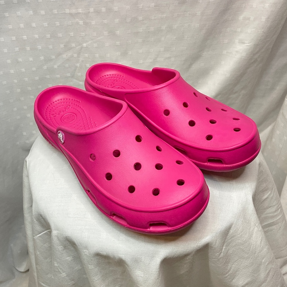 Pink Crocs